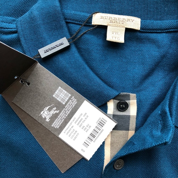 NWTs MENS Burberry Brit polo shirt XXL TTG - Picture 5 of 5